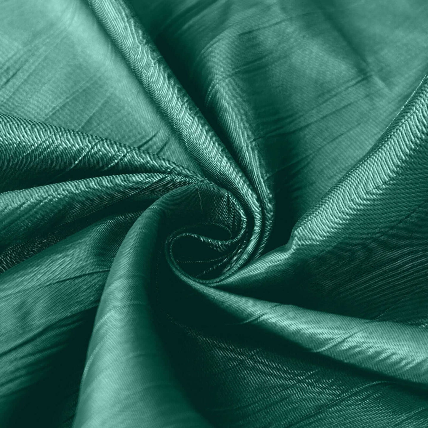 Taffeta 90"x156" Rectangle Tablecloth Hunter Emerald Green - Accordion Crinkle Seamless Table Cover