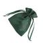 12 Pack 5"x7" Hunter Emerald Green Satin Wedding Party Favor Bags, Drawstring Pouch Gift Bags