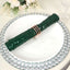 Sequin 20"x20" Napkin Hunter Emerald Green - Shimmering Dinner Napkin