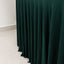 Spandex Rectangle 72"x30" Table Skirt Hunter Emerald Green with Wavy Skirt-Like Effect Table Cover