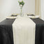 Taffeta 12"x108" Table Runner Ivory - Accordion Crinkle Design