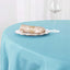 Polyester 90" Round Tablecloth Light Blue - Stain & Wrinkle-Resistant Table Cover