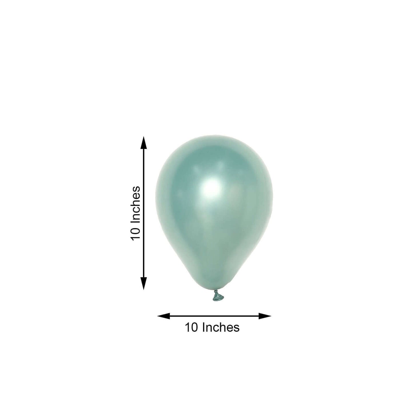25 Pack 10" Matte Pastel Dusty Blue Helium Air Latex Party Balloons