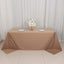Scuba Rectangular 90"x132" Tablecloth Nude - Wrinkle Free, Stain Resistant & Seamless Table Cover