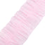 3 Pack 28ft Blush Ruffled Paper Streamer Rolls, Crepe Tissue Party Decorations