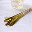 100-Pack Bamboo Cocktail Sticks Firework Cupcake Toppers Gold - Festive Foil Frills Food Picks 9"