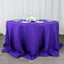 Premium Polyester 132" Round Tablecloth Purple - Seamless 220GSM Wrinkle-Resistant Table Cover