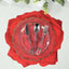 10-Pack Disposable Table Placemats with Red Rose Flower Design - 400GSM Floral Cardboard Placemats for Romantic Themes & Garden Parties 14"