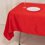 Lamour Satin 60"x102" Rectangle Tablecloth Red - Durable & Silky Soft Feel Table Cover
