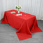 Premium Polyester 90"x132" Rectangle Tablecloth Red - Seamless 220GSM Stain-Resistant Table Cover