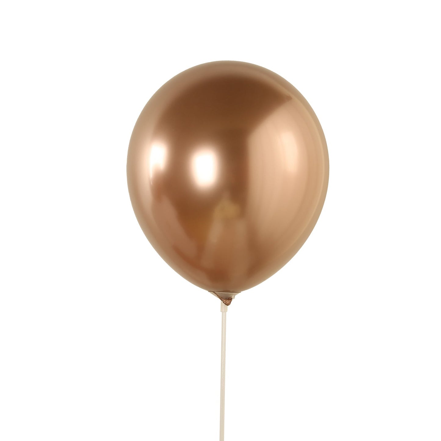 50 Pack Chrome Rose Gold Biodegradable Latex Balloons 12", Thick Eco Friendly Metallic Party Balloons