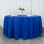 Premium Polyester 120" Round Tablecloth Royal Blue - Seamless 220GSM Wrinkle-Resistant Table Cover