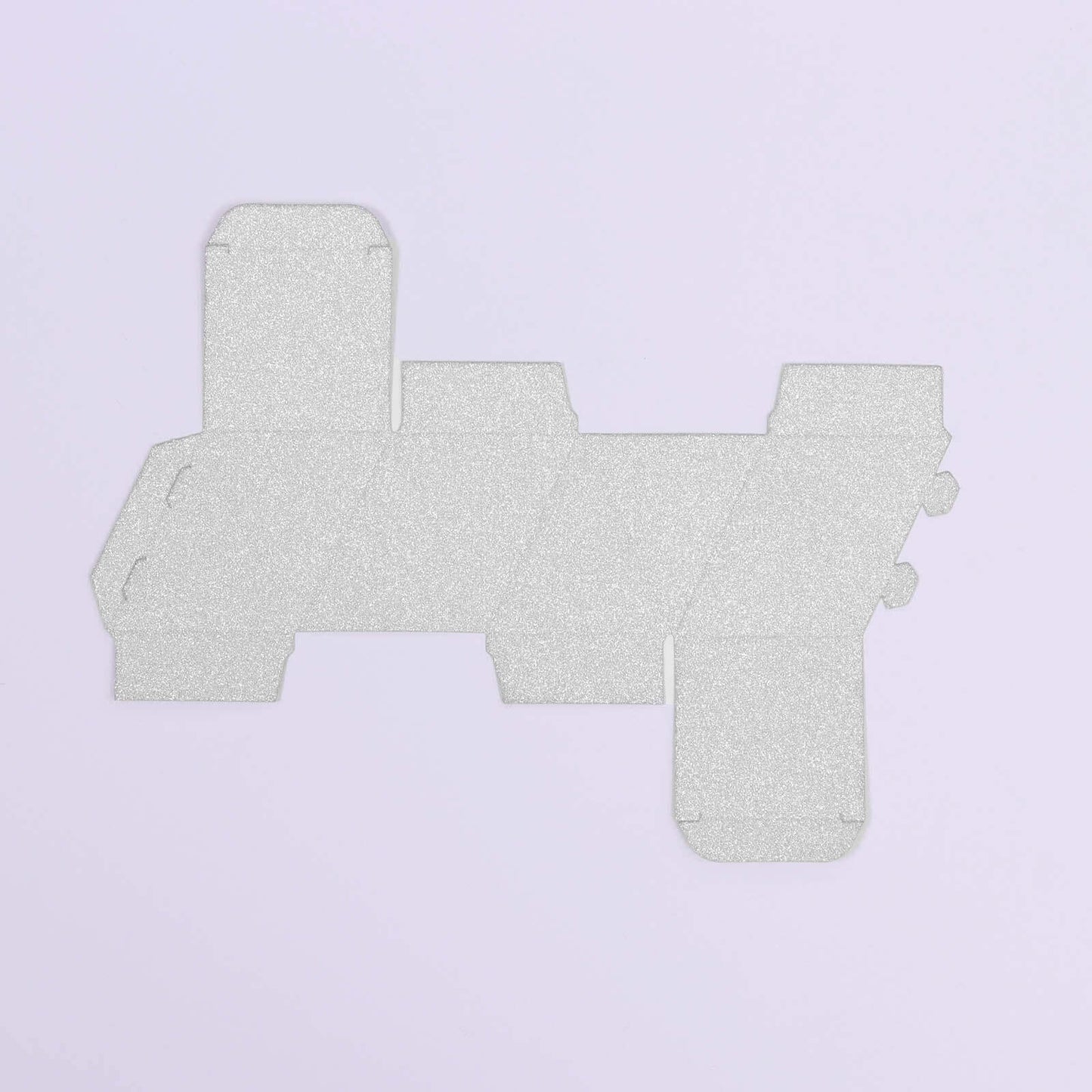 25 Pack 2"x3" Geometric Silver Glitter Wedding Favor Candy Gift Box