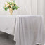 Sequin Dots Polyester 60"x126" Rectangle Tablecloth Shimmering Silver - Wrinkle Free & Sparkling Table Cover