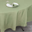 Premium Polyester 90" Round Tablecloth Dusty Sage Green - Stain and Wrinkle-Resistant Design with 220GSM Thickness Table Cover