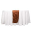 Satin 12"x108" Table Runner Cinnamon Brown - Stylish Table Linen