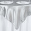 Satin 60"x60" Table Overlay Square Tablecloth Silver - Smooth Silky Touch Table Cover