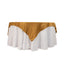 Lamour Satin 72"x72" Table Overlay Square Tablecloth Gold - Smooth Finish for Luxurious Events