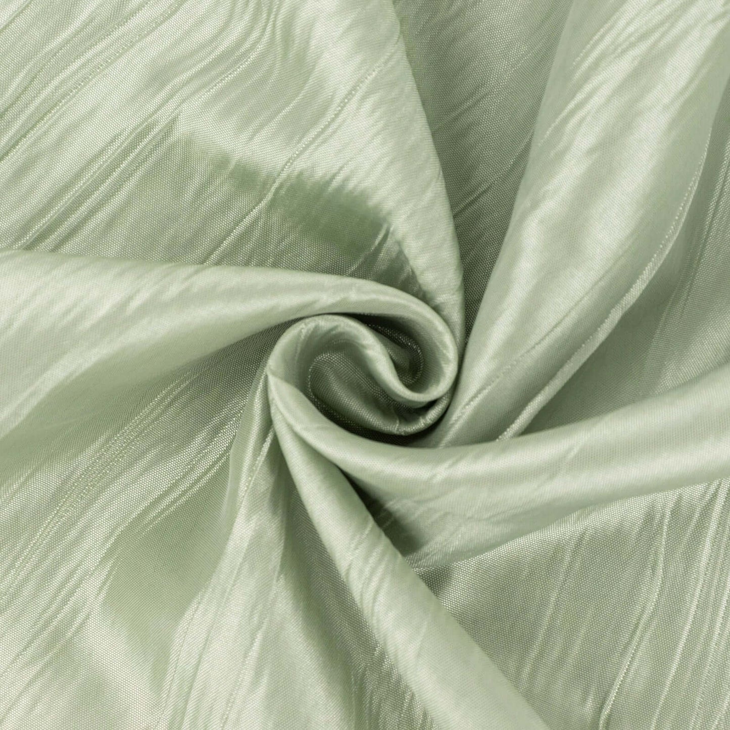 54"x10 Yards Sage Green Accordion Crinkle Taffeta Fabric Bolt