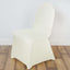 Spandex Chair Cover for Banquet Chairs Ivory - Stretch 160GSM Fabric with Slip-On Slipcover