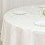 Fire Retardant Premium Polyester 90" Round Tablecloth Ivory - High-Performance Table Cover