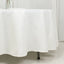 Fire Retardant Premium Polyester 108" Round Tablecloth Ivory - High-Performance Table Cover