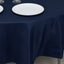 Fire Retardant Premium Polyester 90" Round Tablecloth Navy Blue - High-Performance Table Cover