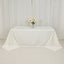 Fire Retardant Premium Polyester 90"x132" Rectangular Tablecloth Ivory - High-Performance Seamless Table Cover