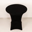 Spandex 36" Round Cocktail Table Cover Black - Easy to Maintain Stretch Fitted Highboy Tablecloth