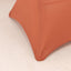 Spandex 36" Round Cocktail Table Cover Terracotta (Rust) - Easy to Maintain Stretch Fitted Highboy Tablecloth