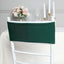 5 Pack Stretch Spandex Chair Sashes Hunter Emerald Green - Fitted Finish Two Ply Heavy Duty Chair Bands 5"x12"