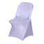 Stretch Spandex Chair Cover Lavender Lilac for Folding Chairs - Reusable & Wrinkle-Resistant 160GSM Fitted Slipcover