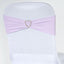 5 Pack Stretch Spandex Chair Sashes Lavender Lilac - Fitted Finish Two Ply Heavy Duty Chair Bands 5"x12"