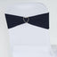 5 Pack Stretch Spandex Chair Sashes Navy Blue - Fitted Finish Two Ply Heavy Duty Chair Bands 5"x12"