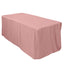 Fitted Polyester 72"x30" Rectangle Tablecloth Dusty Rose - Durable Table Cover