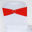 5 Pack Stretch Spandex Chair Sashes Red - Fitted Finish Two Ply Heavy Duty Chair Bands 5"x12"