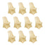 10 Pack Stretch Spandex Chair Covers Champagne for Folding Chairs - Durable 160GSM Fitted Slipcovers