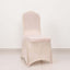 Spandex Chair Cover with Silver Rhinestone Buckled Sash Band Blush - Stretch Fitted Slipcover