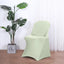 10 Pack Stretch Spandex Chair Covers Sage Green for Folding Chairs - Durable 160GSM Fitted Slipcovers