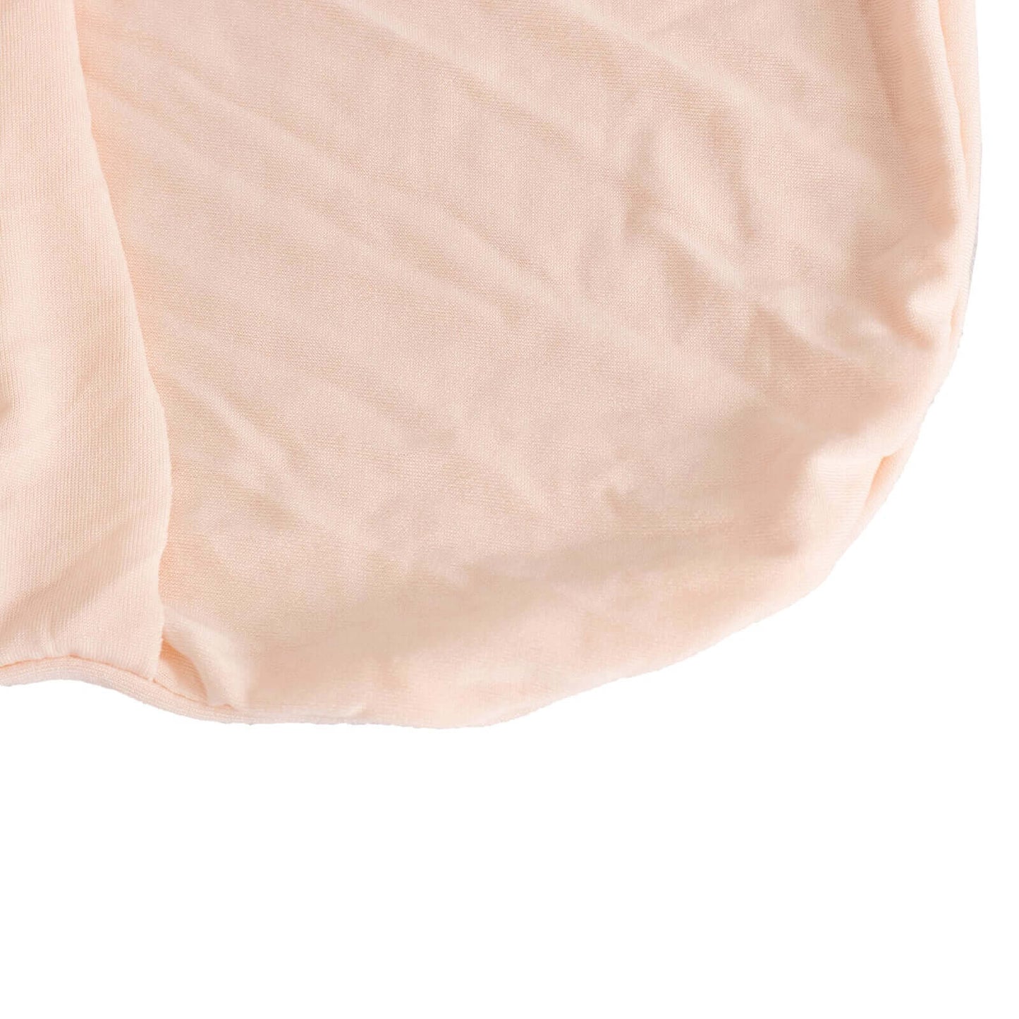 Spandex Chair Cover with Silver Rhinestone Buckled Sash Band Blush - Stretch Fitted Slipcover