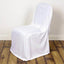 Scuba Stretch Chair Cover White for Banquet Chairs Slim Fit Design - Wrinkle Free and Durable Slipcover for Hotels, Parties & Ceremonies