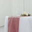 Premium Velvet 12"x108" Table Runner Dusty Rose - Sheen Finish Reusable Table Decor