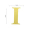 4 Pack 5" Metallic Gold Alphabet Stickers Banner, Customizable Stick on Gold Letters - I