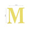 4 Pack 5" Metallic Gold Alphabet Stickers Banner, Customizable Stick on Gold Letters - M