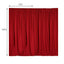 2 Pack Red Scuba Polyester Event Curtain Drapes, Durable Flame Resistant Backdrop Event Panels Wrinkle Free with Rod Pockets - 10ftx10ft