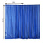 2 Pack Royal Blue Sheer Chiffon Event Curtain Drapes, Durable Flame Resistant Organza Backdrop Event Panels With Rod Pockets - 10ftx10ft
