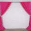 2 Pack Fuchsia Scuba Polyester Event Curtain Drapes, Durable Flame Resistant Backdrop Event Panels Wrinkle Free with Rod Pockets - 10ftx10ft
