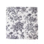 5 Pack Polyester 20"x20" Dinner Napkins White with Black French Toile Pattern - Reusable Floral Cloth Napkins