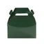 25 Pack Candy Gift Tote Gable Boxes, Hunter Emerald Green Party Favor Treat Boxes - 6"x3.5"x7"