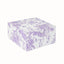 25 Pack Party Favors Boxes in French Toile Pattern, Matte Lavender and White Candy Gift Boxes - Cardstock Paper - 4"x4"x2"